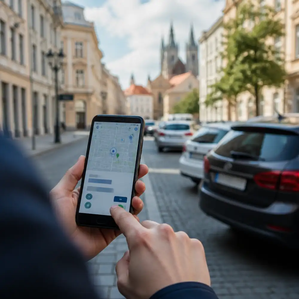 prague parking app