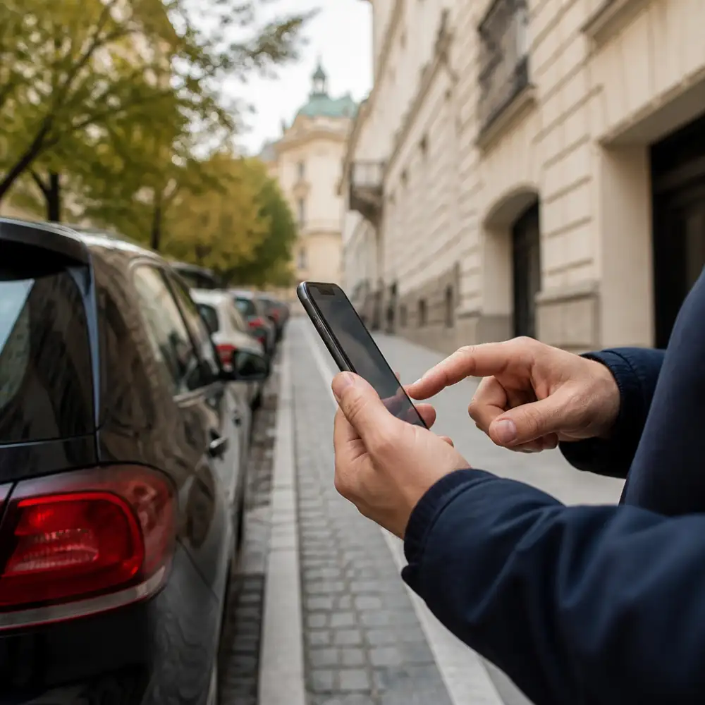 prague parking app
