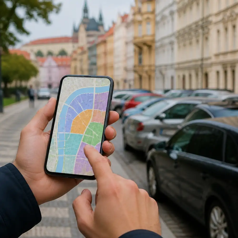 prague parking app